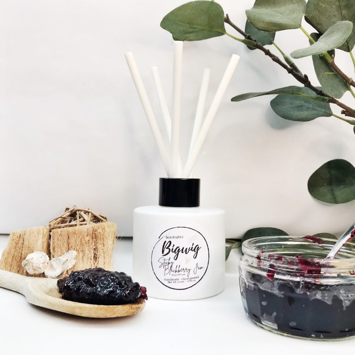 Eco Blackberry Jam Reed Diffuser Vegan Diffuser Cruelty Etsy