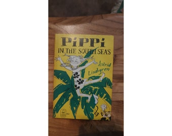 Vintage 1970s Pippi in the South Seas by Astrid Lindgren paperback book