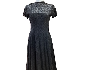 1950-56 Anne Fogerty Margot Inc Fit and Flare Midi