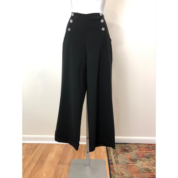 Karol Richardson 40s Inspired Wide Leg Ankle Pants