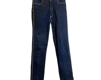 Années 1980 vintage Bonjour Denim Jeans 5 poches rivets