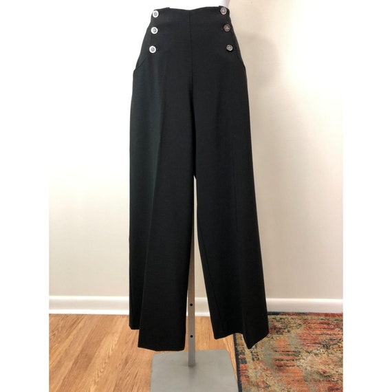 Karol Richardson 40s Inspired Wide Leg Ankle Pants