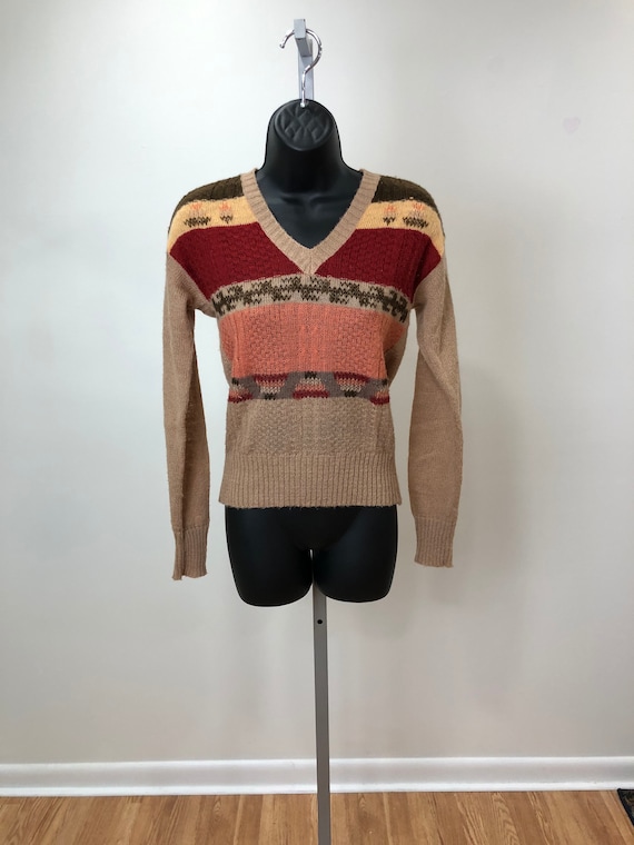 Vintage 1970s ARPEJA Organically Grown Sweater