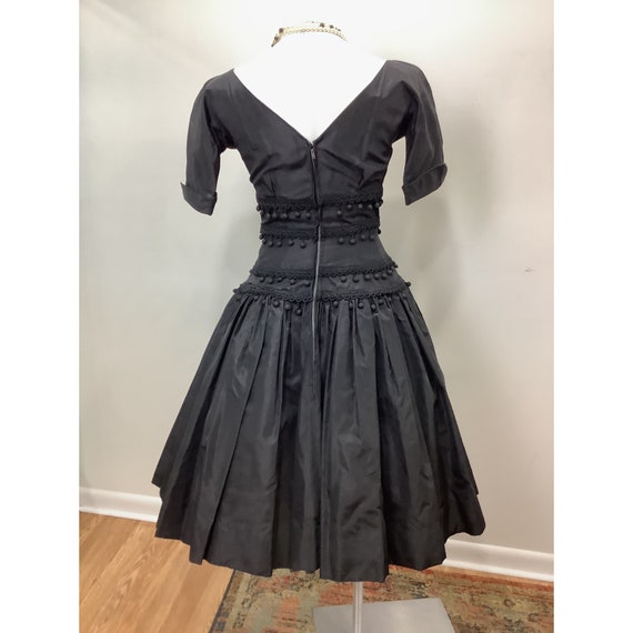 1950s Suzy Perette Black Gown Cocktail Dress - image 2