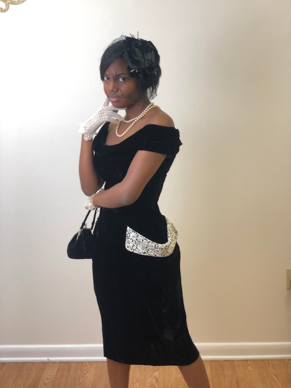 1950s Beaumelle of California Wiggle Dress