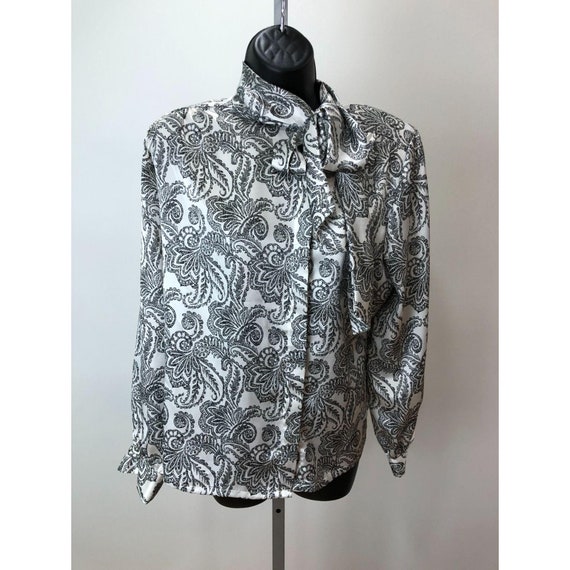 Vintage 1980s Koret Career Long Sleeve Blouse