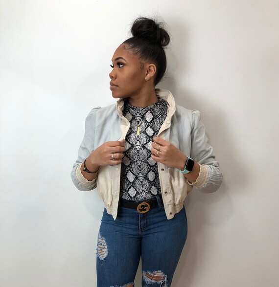70s Silk Bomber Reversible Jacket