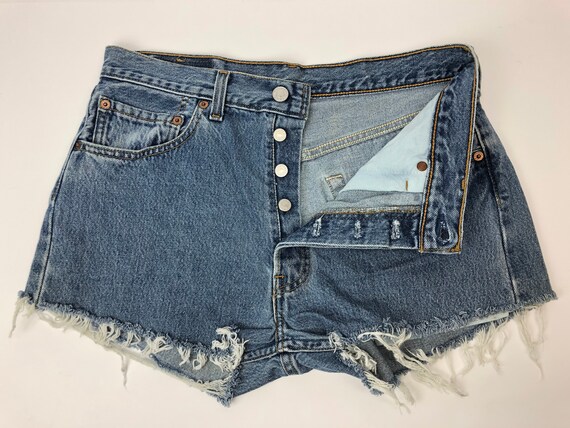 Levis 501 Vintage Button Fly Cut off 