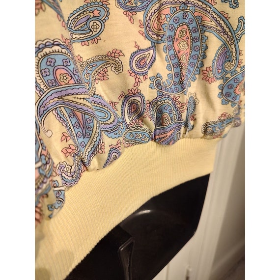 Pre-2000's  Quilted Paisley Reversible Sweater - image 5