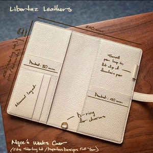 Handmade Leather Journal Cover | Hobonichi Weeks | TN | Epsom | Togo | Clemence Leather