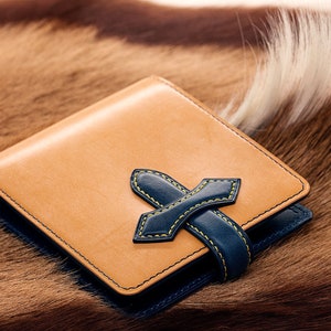 Personalizado Hecho a mano JE Sedgwick Bridle Cuero Bifold Wallet Man Wallet Billetera Minimalista Regalo personalizado a medida para él Libertaz