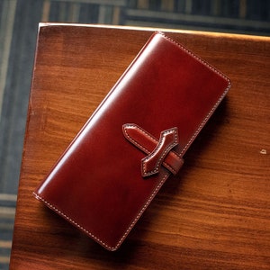 Shell Cordovan Long Wallet | Horween | Shinki Hikaku | Veg-tanned Leather