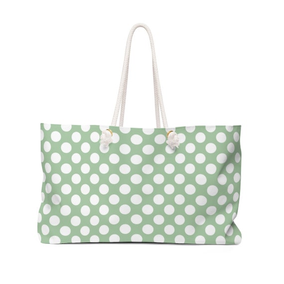 polka dot beach bag