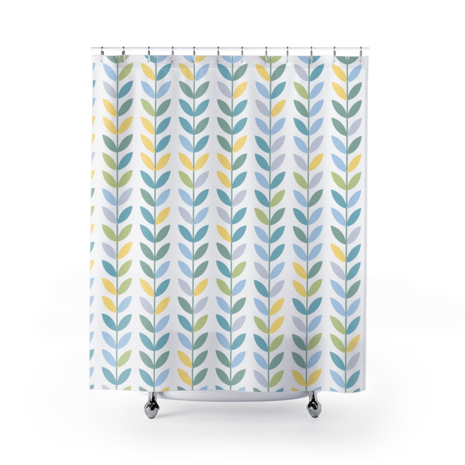 Scandinavian Shower Curtain Abstract Shower Curtain Modern Etsy