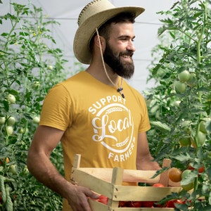 Support Your Local Farmers T-Shirt (White Logo)