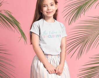 El futuro es inclusivo Camiseta infantil de algodón orgánico