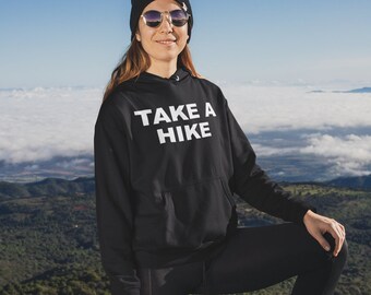 Take A Hike - Sudadera con capucha ecológica blanca / para mujeres