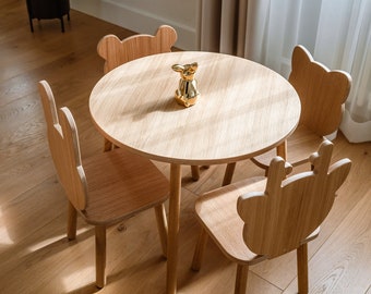 Table et chaises pour enfants, table sensorielle avec chaise pour tout-petits, table pour tout-petits pour le sevrage et pour jouer