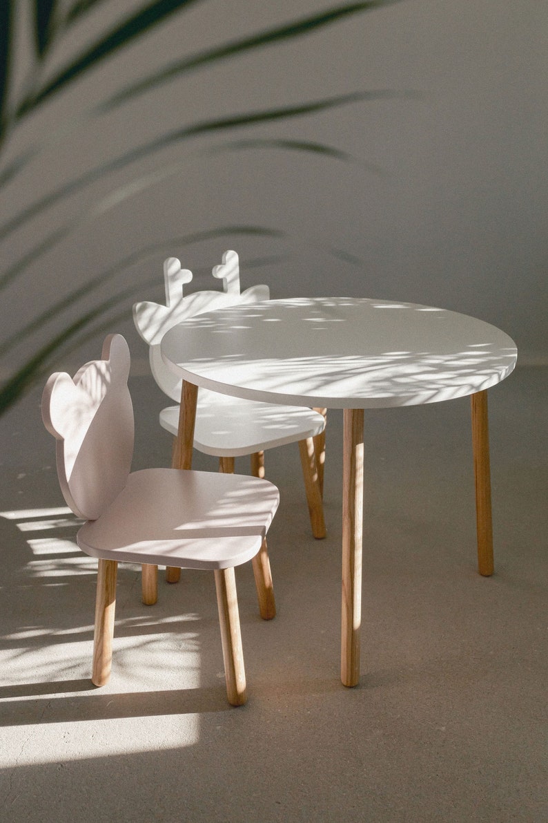 Activity Table for Baby Wooden Toddler Chair and Table Set Etsy