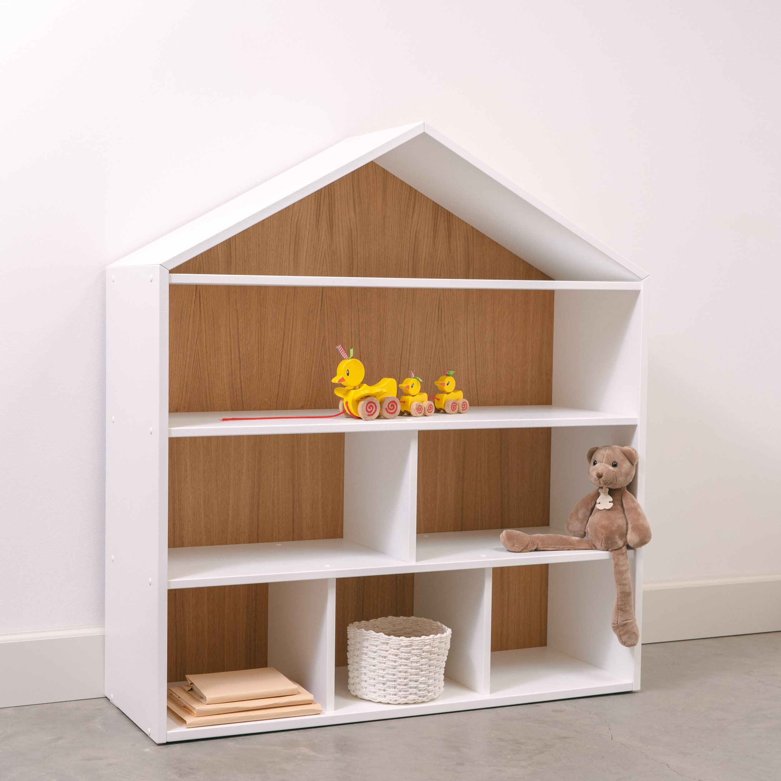 Estantería Exquisita Pa' Casa De Muñecas – Mini Mueble De Madera Escala 1:12, Ideal Pa' Decorar La Habitación De Tus Muñecas