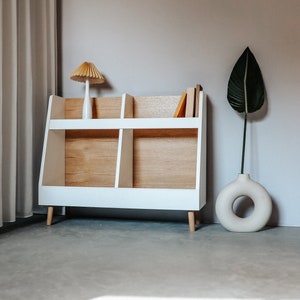 étagères de rangement pour enfants, étagères à jouets en blanc, étagère pour enfants, bibliothèque de crèche, bibliothèque pour enfants