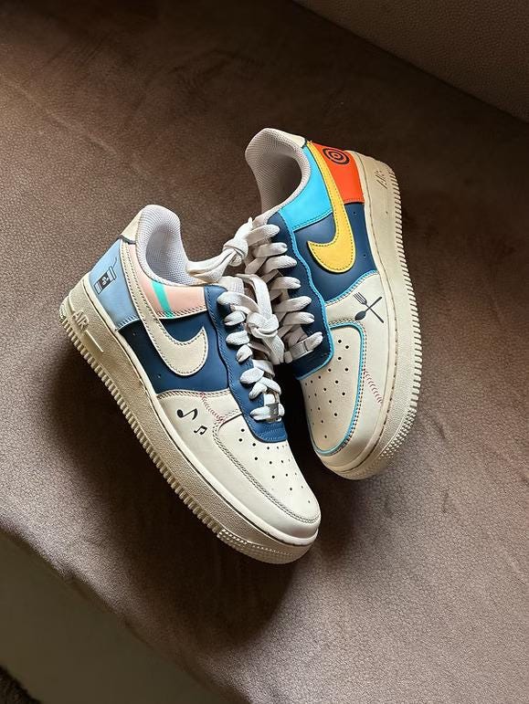 womens air force 1 tie dye
