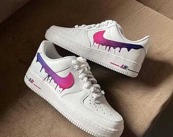 ドリッピングペイント エアフォース1 カスタムスニーカー - Etsy