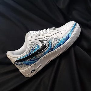 Custom Anime Sneaker, Customized Nike Air Force 1 , Demon Slayer Tanjiro, Custom Trainers, Custom Shoes Gift for Men Women Boys Girls Kids