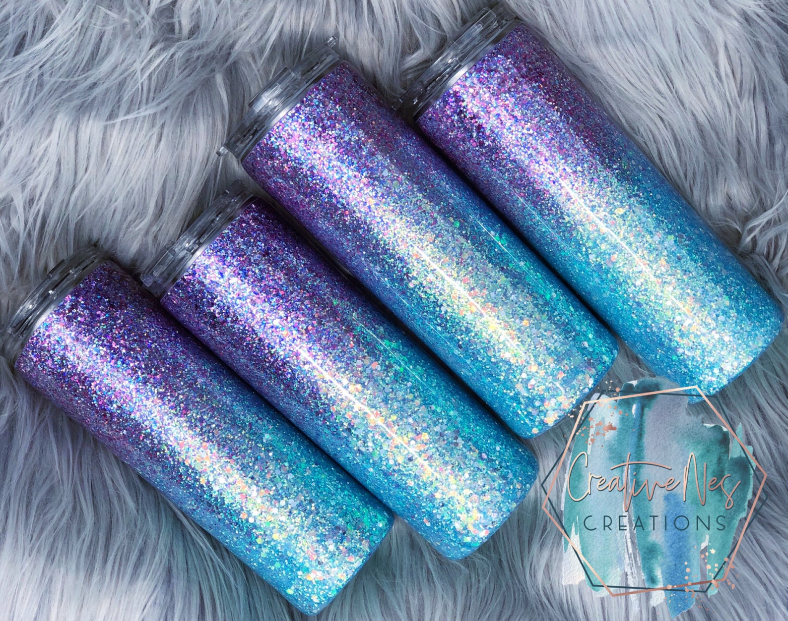 Two Tone Stacking Tumbler Amber x Blue main image 1