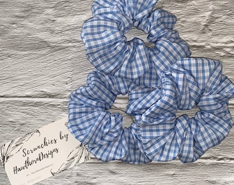 School Uniform Hair Scrunchies, Hair Elastic, Scrunchy, Hair Bobble, Pack of 3 Hair Scrunchies, Back to School, School Uniform