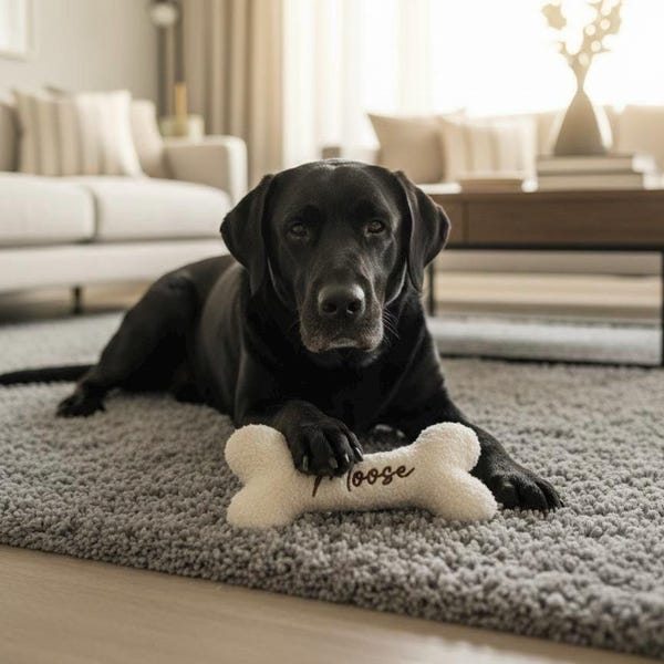 Personalised Dog Bone, Dog Toy, Gift for Dog, Squeaker, Dog Gift, Dog Bone, Puppy, Christmas, Welcome, New Puppy, Personalised Pet Toy
