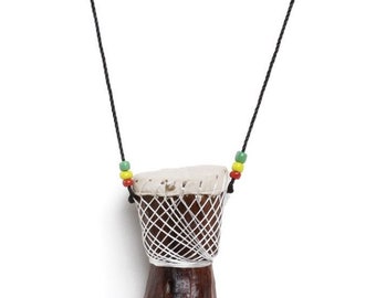 Djembe Drum Necklace - Christmas gift- African gift- From Africa -