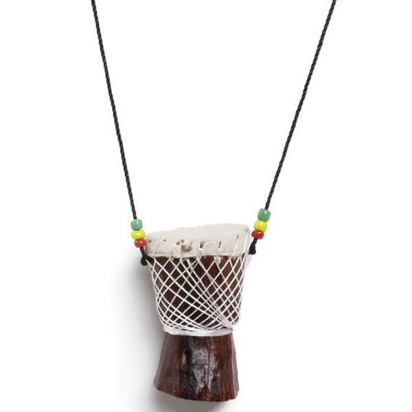 Djembe Drum Necklace - Christmas gift- African gift- From Africa -