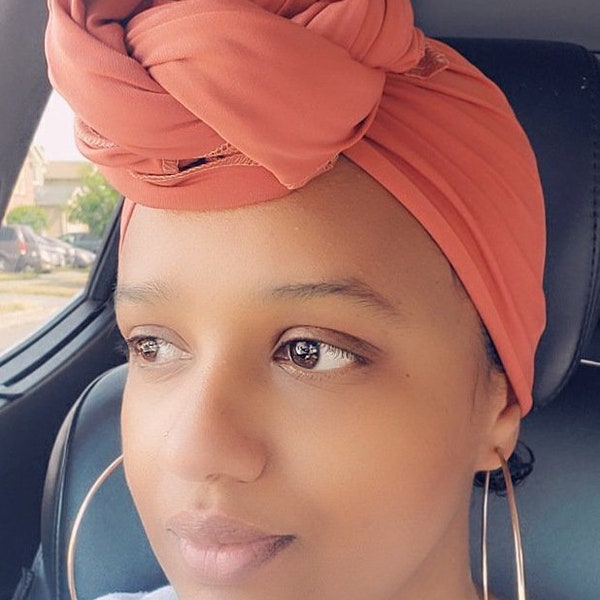 ÉTIREMENT HEADWRAP (FR) Turban Stretch Jersey Head wrap (fr) Couleurs solides (fr) Le foulard d’Ankara (fr) Impression de cire africaine Écharpe dames