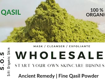 Polvo Qasil AL POR MAYOR. SILVESTRE Y CRUDO. El antiguo secreto de belleza somalí. Procedente de Somalia. Limpiador sin jabón. Del árbol somalí para ti.