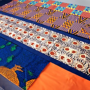 Beautiful table runner/Decor Kitchen / home decor/ Table runner/ Kwansaa /hand made/kitchen cotton/ Ankara-Print/ kente print/ elegant