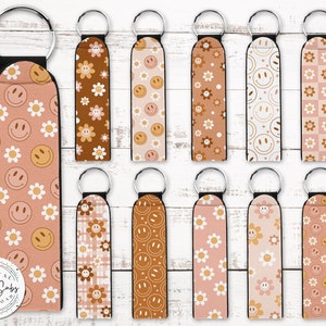 10 diseños de llavero fob de sublimación PNG, descarga digital instantánea de llavero, diseño de espacios en blanco fob, imprimible