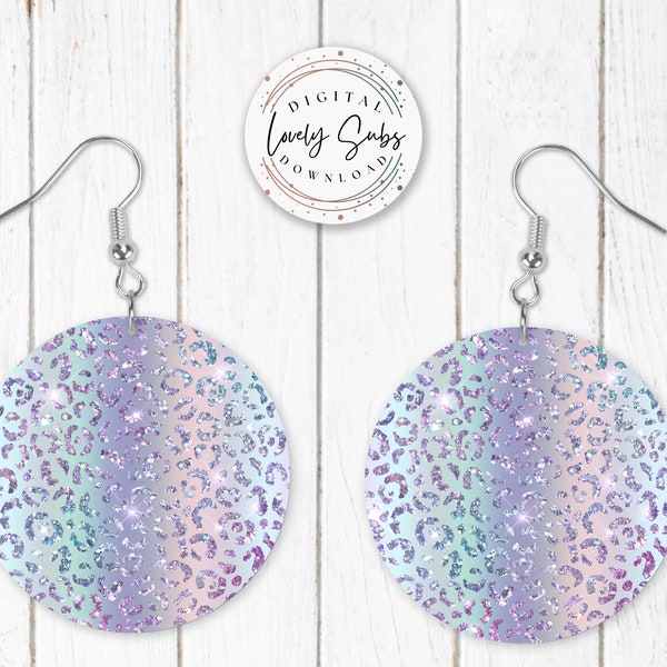 Sublimation Round Earring Designs PNG, Instant Digital Download, Earring Blanks Design, Printable
