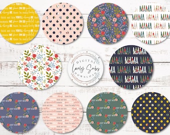 Mama Car Coaster Bundle, Digital PNG File, Instant Download, Sublimation Design, Printable Graphic, Car Accessories