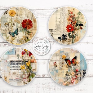 4 Car Coaster Bundle, Digital PNG File, Instant Download, Sublimation Design, Printable Graphic, Car Accessories
