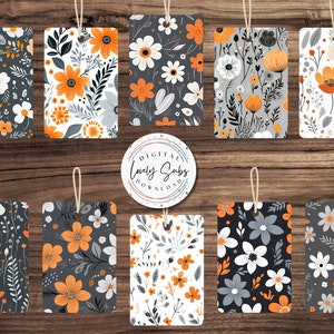 Floral Car Freshener Bundle, Digital PNG File, Instant Download, Sublimation Design, Printable Graphic, Car Accessories