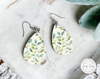 Sublimation Earring Designs PNG, Teardrop Instant Digital Download, Earring Blanks Design, Printable