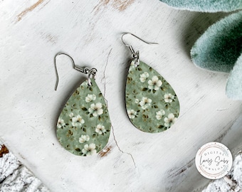 Sublimation Earring Designs PNG, Teardrop Instant Digital Download, Earring Blanks Design, Printable