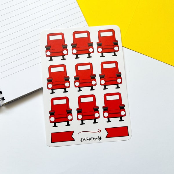 Seat Tracker Sticker Sheet (Theatre Journal, Bullet Journal, Scrapbook)