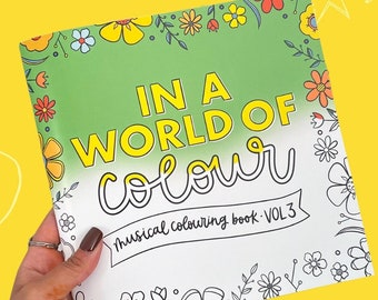 Musical Theatre 'In a World of Colour' Colouring Book | Volume 3 | Handmade Stagey Theatre Gift Book