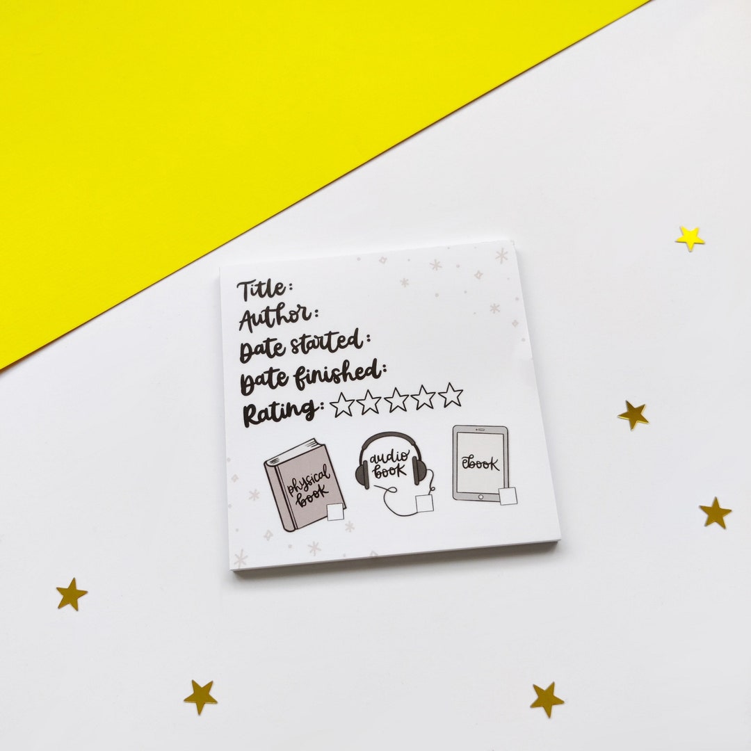 Mini Book Review Memo Pad square Notepad Book Journal Book - Etsy Ireland