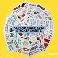 TS Inspired Album/Eras Sticker Sheets | Swiftie Eras Tour Journal Scrapbook Gifts