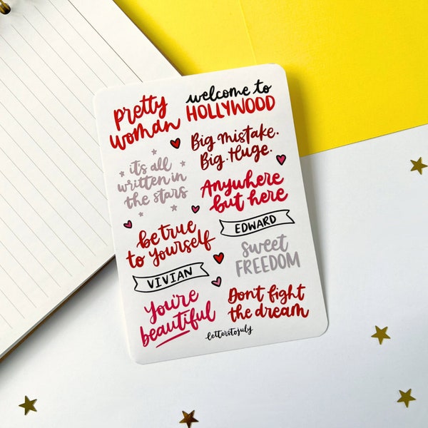 Pretty Woman the Musical Inspired Sticker Sheet