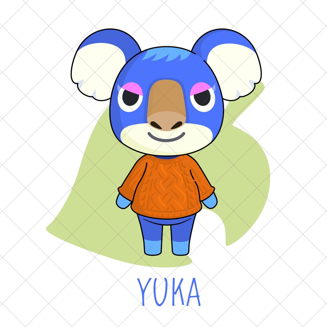 Download Animal Crossing Yuka SVG | Etsy