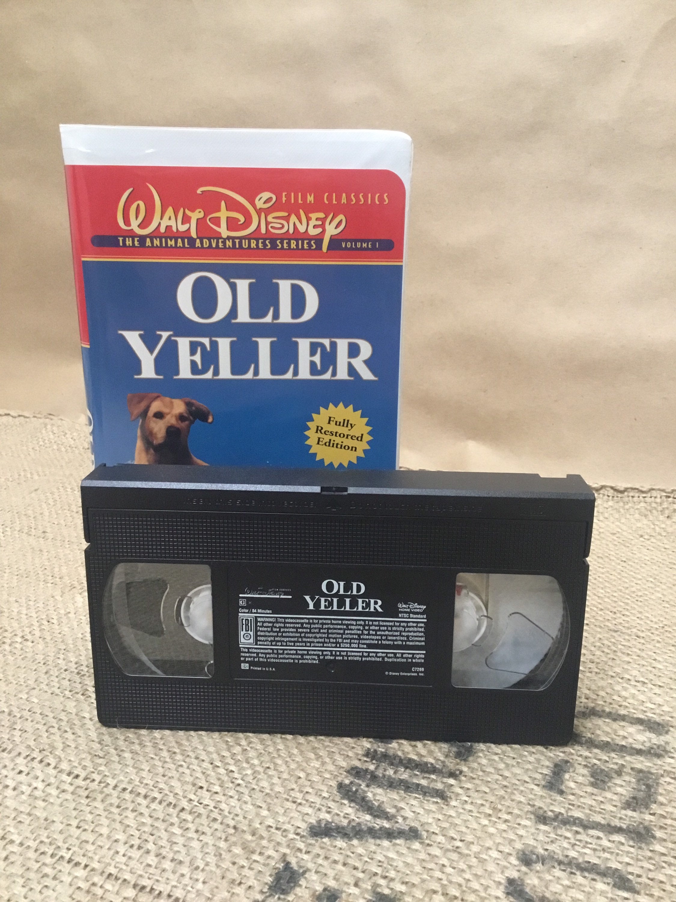 Walt-Disney's Old Yeller VHS Fully Restored Edition | Etsy